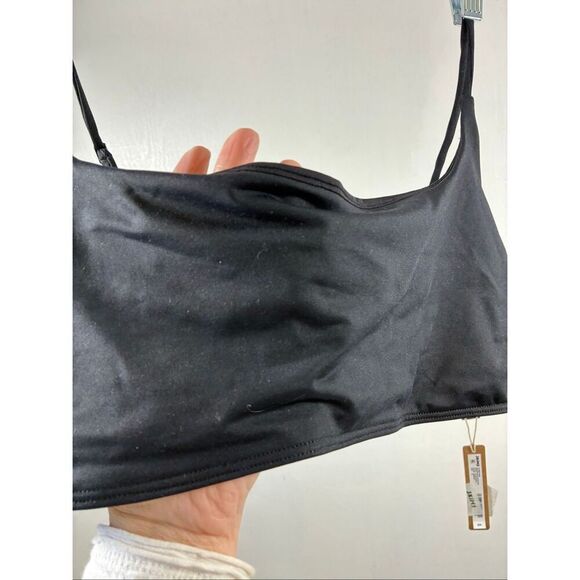 SKIMS NWT Square Neck Scoop Top in Obsidian Size 3X - Picture 3 of 7